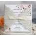 Vellum Paper Invitation Card With Hemp Rope Wedding Invitation With Ribbon Bow